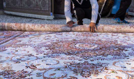 روش اصولی لول کردن قالی در قالیشویی اراک